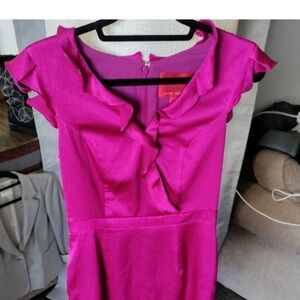 Zac Posen ~ Hot Pink cocktail dress